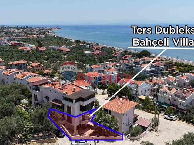 RE/MAX İNCİ'DEN AYVACIK MIHLI MAH. SATILIK BAHÇELİ TERS DUBLEKS