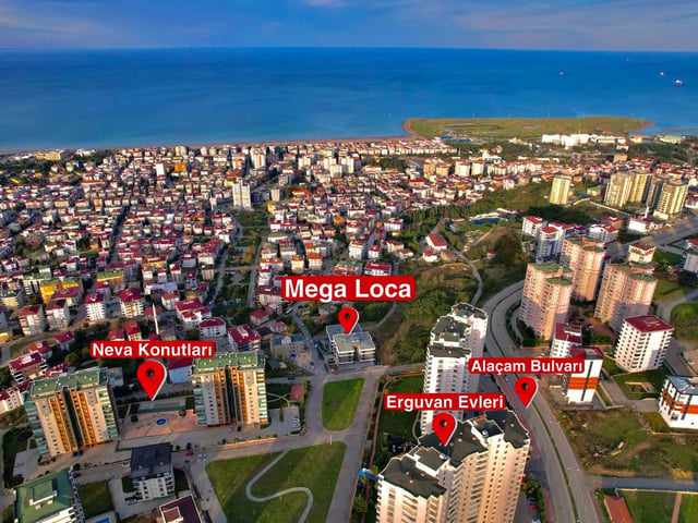 ATAKUM MEGA LOCA SATILIK DENİZ MANZARALI 4+1 SIFIR LÜKS DAİRE