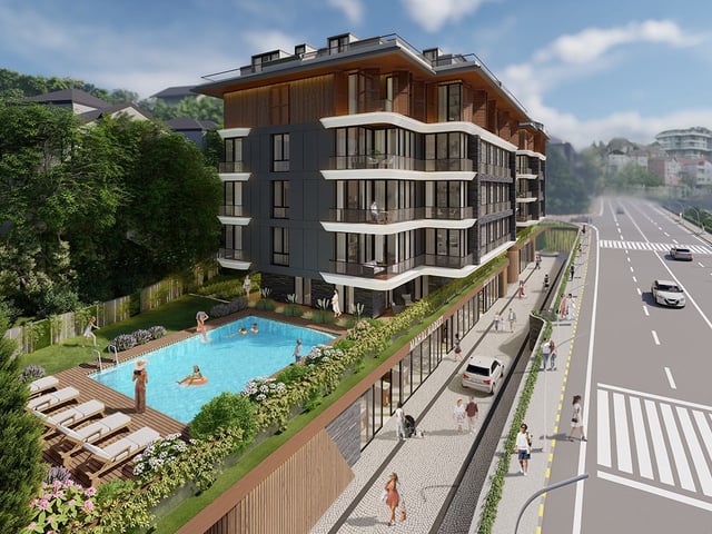 PAŞA MAHAL SITESINDE SIFIR HAVUZ CEPHELİ 4+1 DUBLEKS KİRALIK