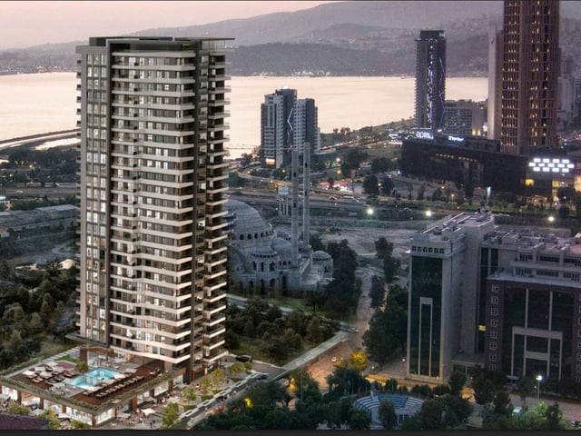 VELUX BAYRAKLI'DA DENIZ MANZARALI SATILIK 2+1 DAIRE