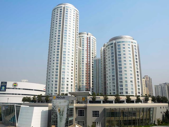 ATAŞEHIR ANDROMEDA RESIDENCE 1+1 KARE TIP EŞYALI KIRALIK DAIRE