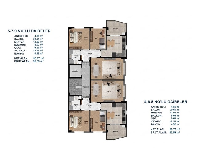 REMAX MIDDEN GOP’TA SATILIK 2+1 SIFIR DAİRE