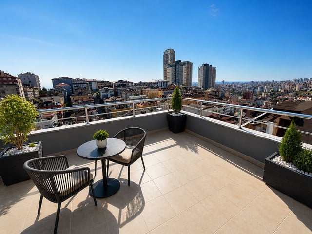 MALTEPE FINDIKLI'DA DENİZ VE ŞEHİR MANZARALI 5+2 SATILIK DAİRE