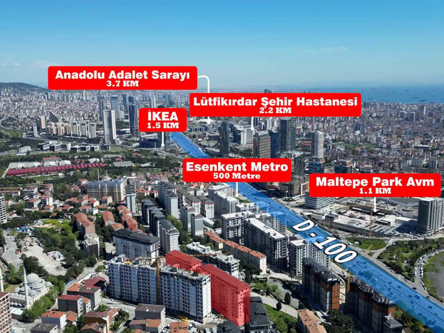 ESENKENT PERAPARK 2 YENİ 6. KAT 4+1 NET 120 M2 SATILIK