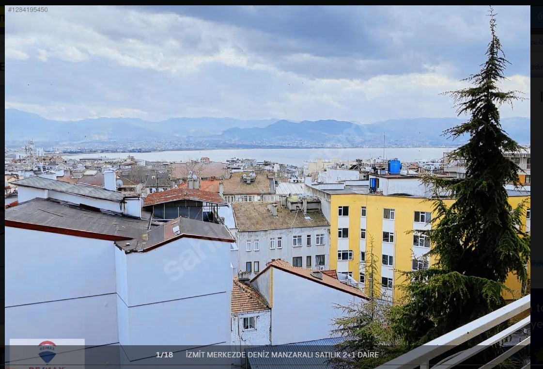 İZMİT MERKEZDE DENİZ MANZARALI SATILIK 2+1 DAİRE