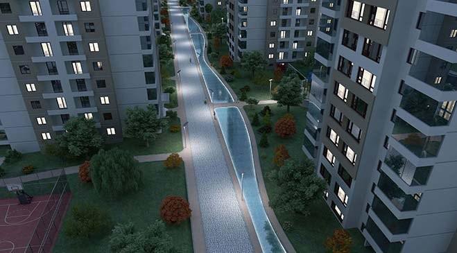 BAHÇEN ELVANŞEHİR'DE 7/24 GÜVENLİKLİ PEYZAJ MANZARALI 4+1 LÜKS DAİRE