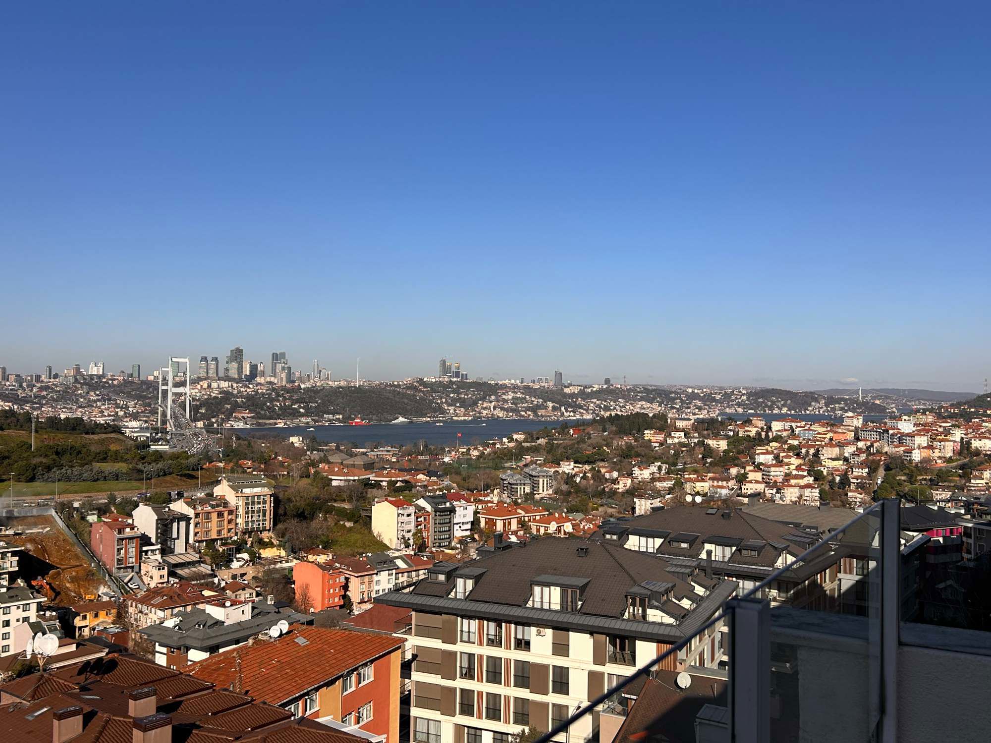 MUHTEŞEM BOĞAZ VE DENIZ MANZARALI, TERASLI DUBLEKS, 3+1 DAIRE