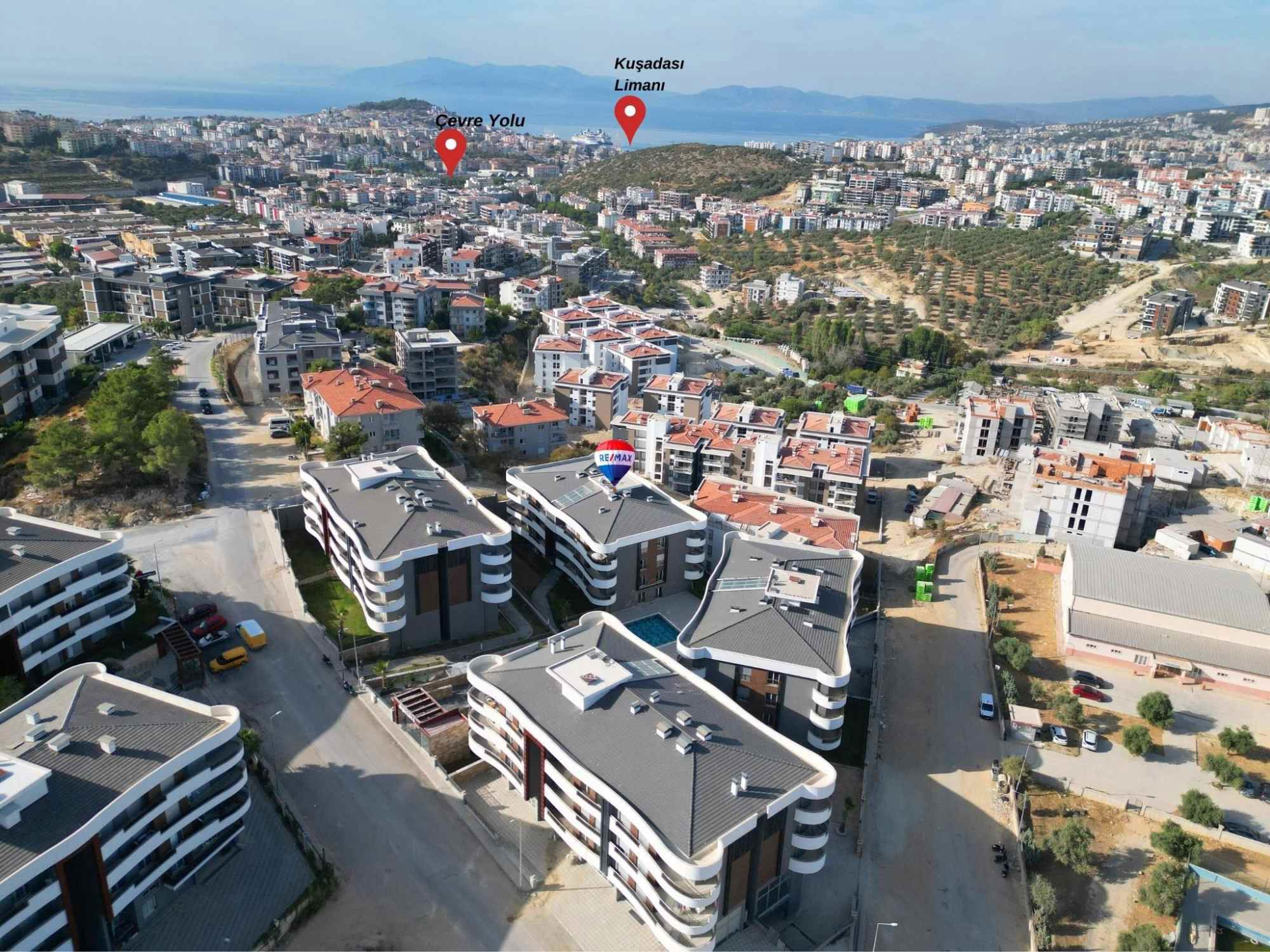 KUŞADASI’NDA OKULLARA YAKIN, AKILLI EV SISTEMLI, BAHÇELI 3+1 LÜKS DAIRE