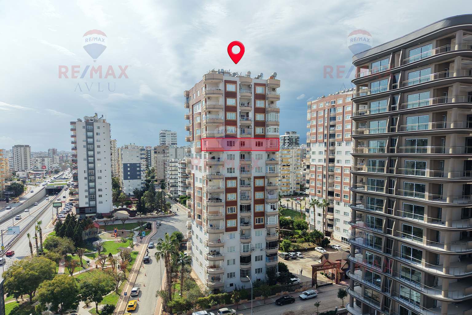 REMAX AVLU’DAN MİLENYUM SİTESİ’ NDE GENİŞ 3+1 KİRALIK DAİRE