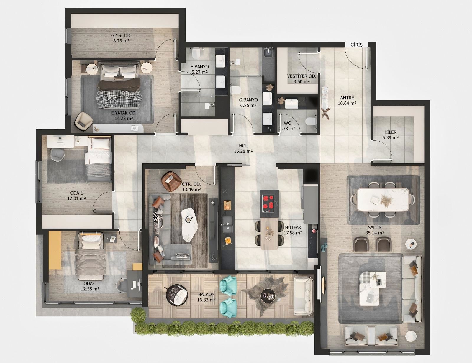 'REMAX VOGUE' KATRE ROYAL ÇAKIRLAR SİTESNDE KREDİYE UYGUN 190M²