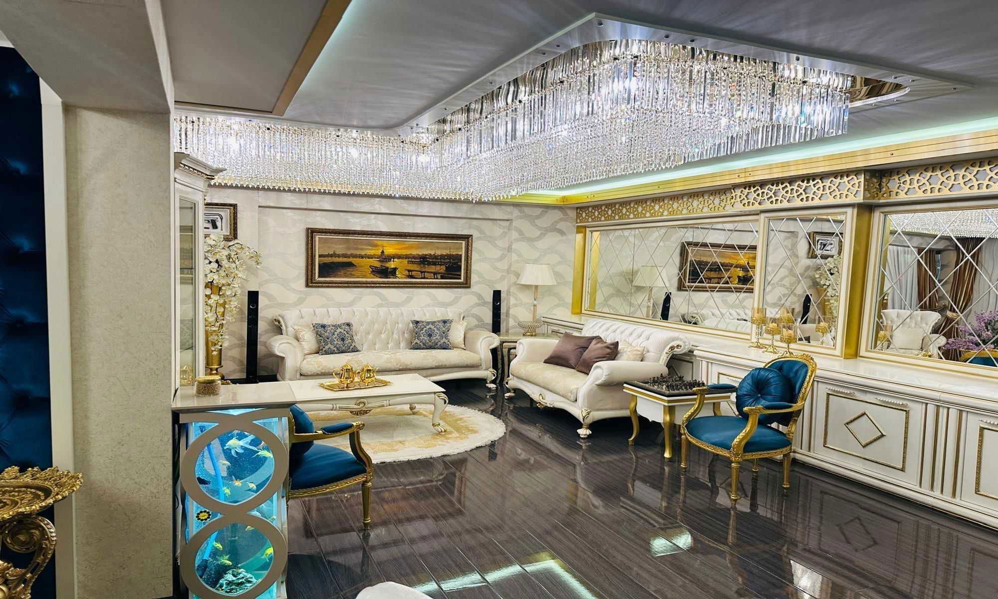 DELTA WHITE GOLD SİTESİNDE FULL EŞYALI, İÇİ YAPILI GENİŞ 4+1 DAİRE