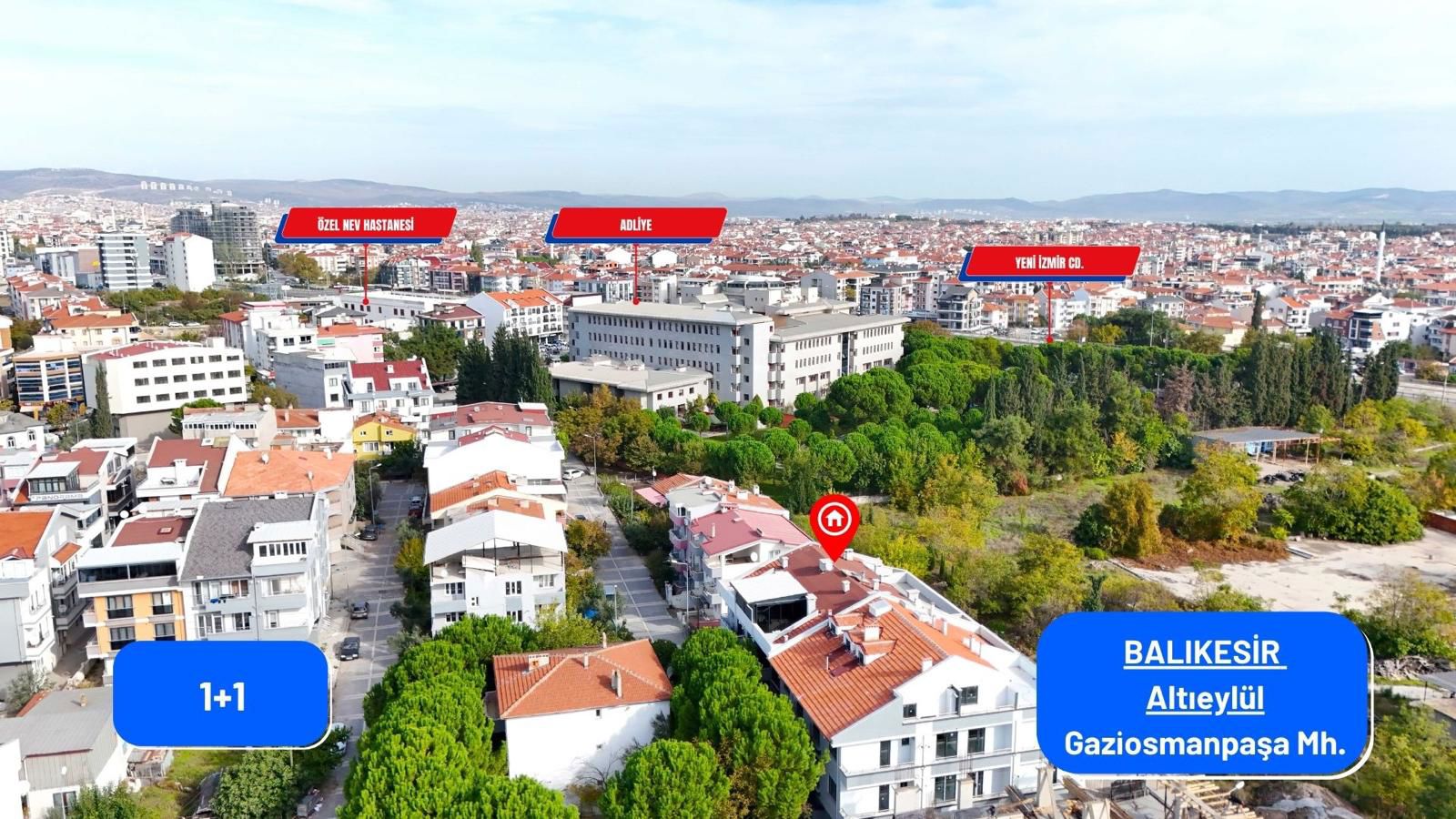 REMAX MID'DEN GOP MAHALLESI'NDE 1+1 (SIFIR EŞYALI) KIRALIK DAIRE