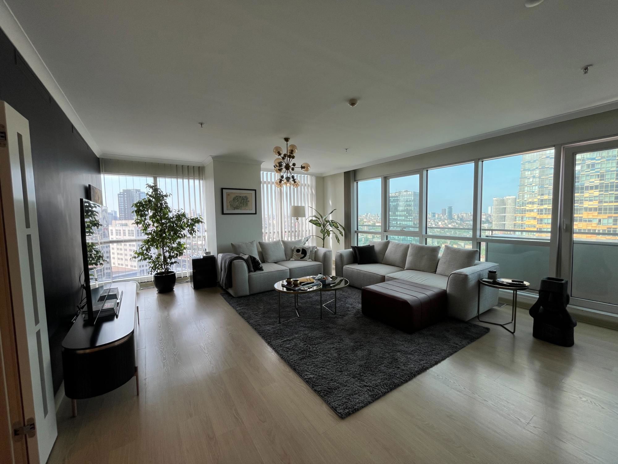 ŞAHANE! BATI ATAŞEHİR VARYAP MERİDİAN D BLOK GÜNEY-DOĞU CEPHELİ 3,5+1 SATILIK DAİRE