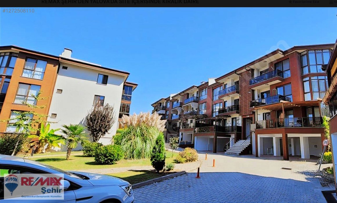 REMAX ŞEHİR'DEN YALOVA'DA SİTE İÇERİSİNDE KİRALIK DAİREFAVORILERIME EKLEYAZDIRFACEBOOK ILE PAYLAŞ X