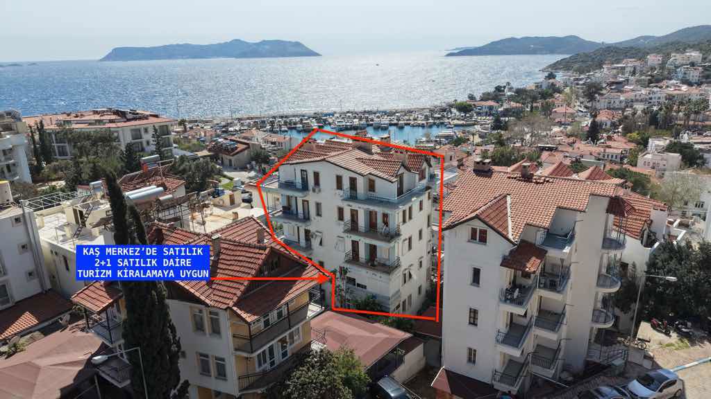 ANTALYA / KAŞ MERKEZ’DE 100 M² 2+1 SATILIK DAİRE!
