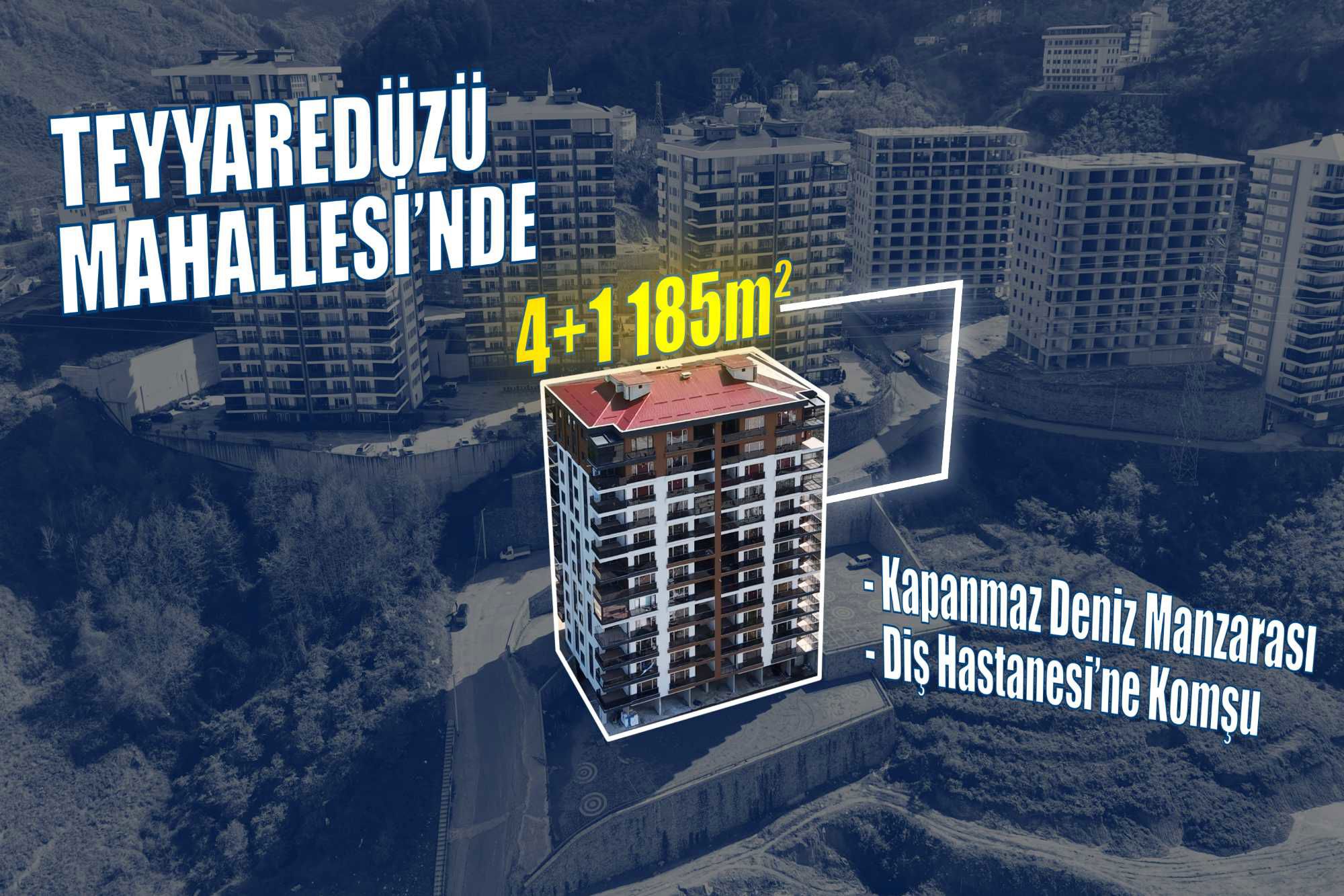 KAPANMAZ DENIZ & KALE MANZARALI | 4+1 GENIŞ METRAJ | SIFIR BINADA LÜKS YAŞAM FIRSATI!
