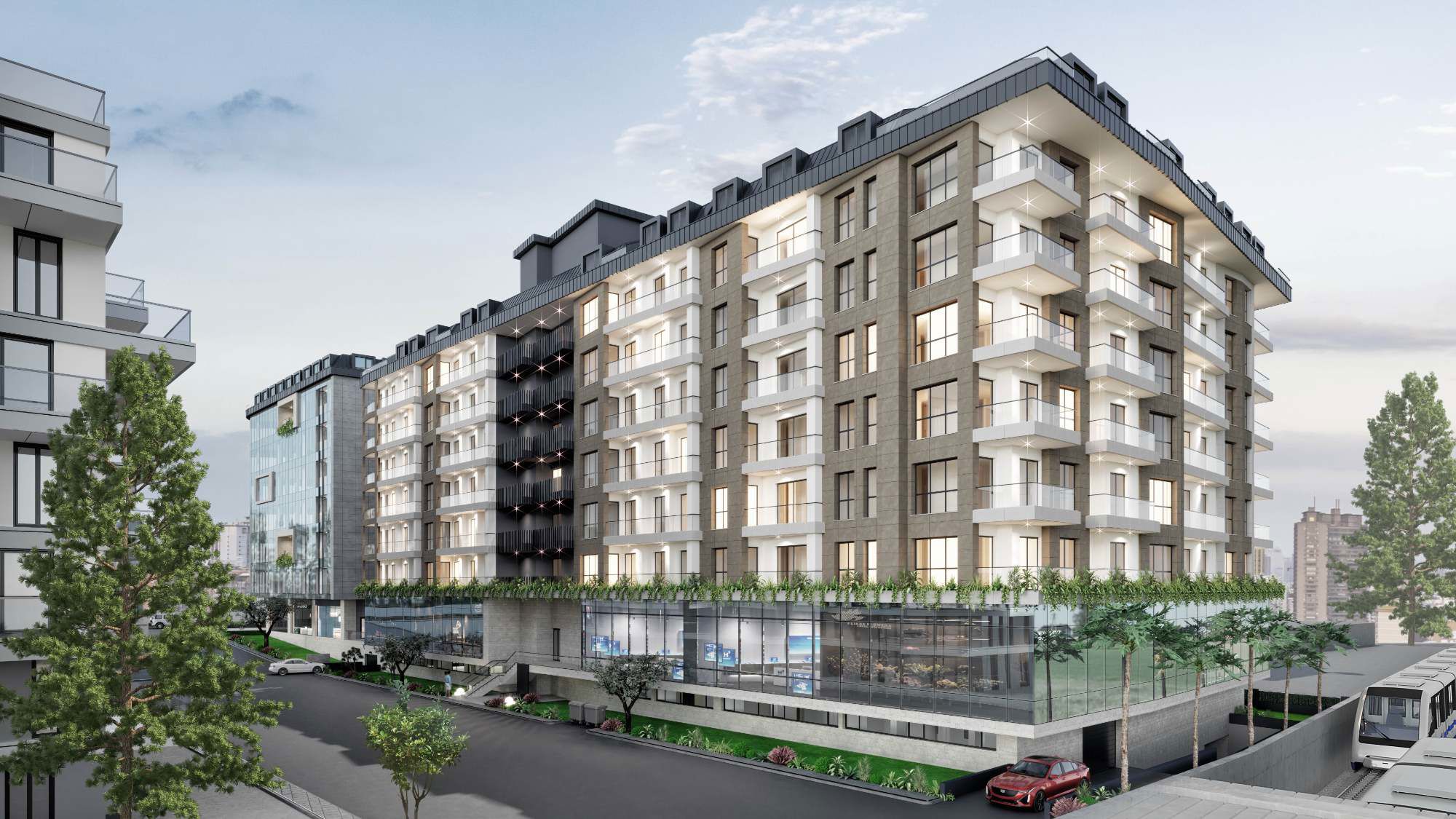 NK GEDİK CENTER MALTEPE'DE 1.KAT KAPALI MUTFAKLI 105M² BALKONLU 2+1