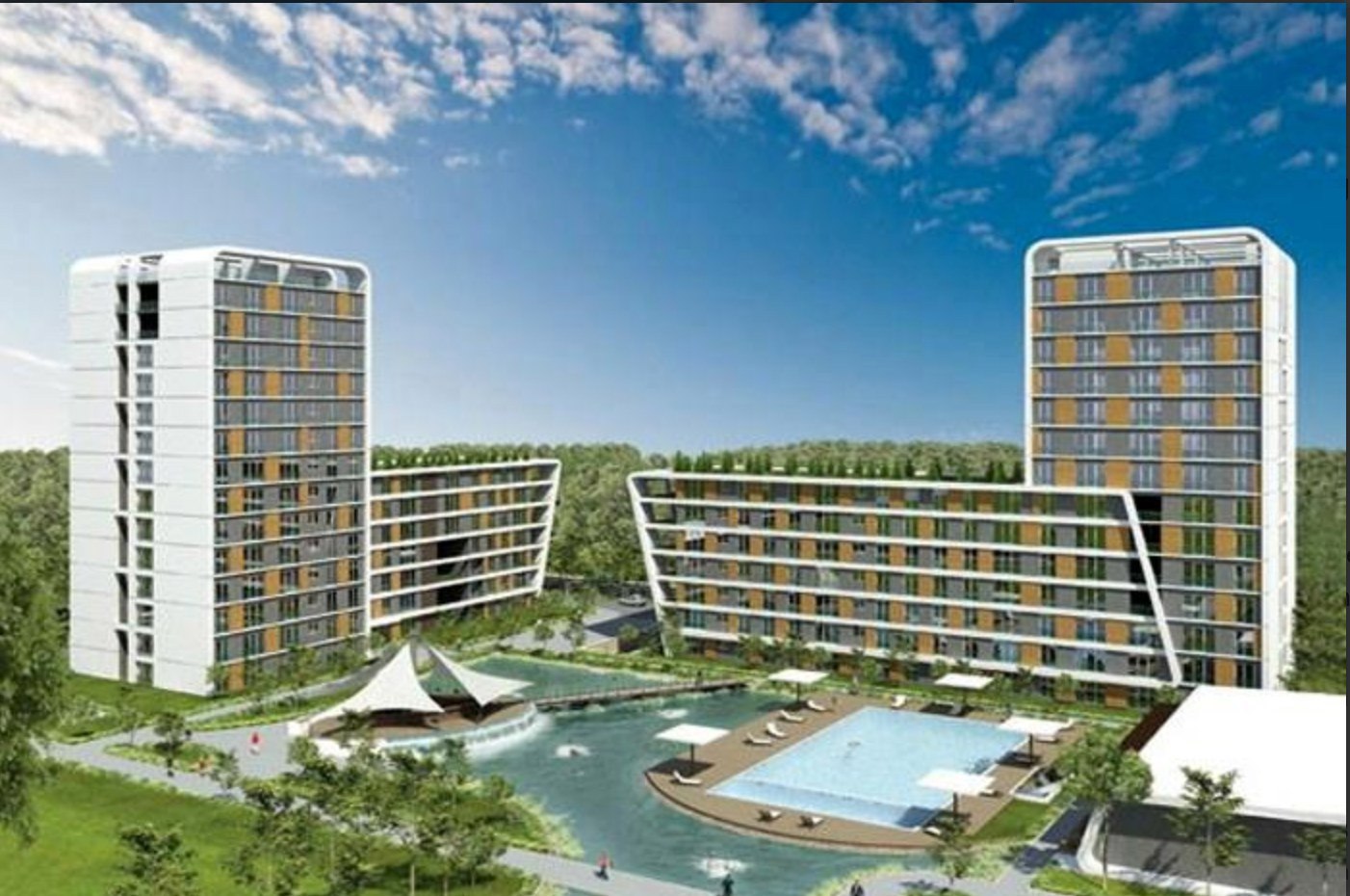 TEKNİK YAPI EVORA PARK SİTESİNDE SATILIK 1+1