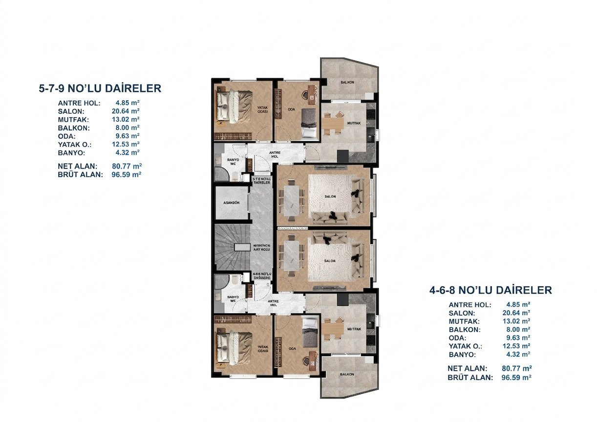 REMAX MIDDEN GOP’TA SATILIK 2+1 SIFIR DAİRE