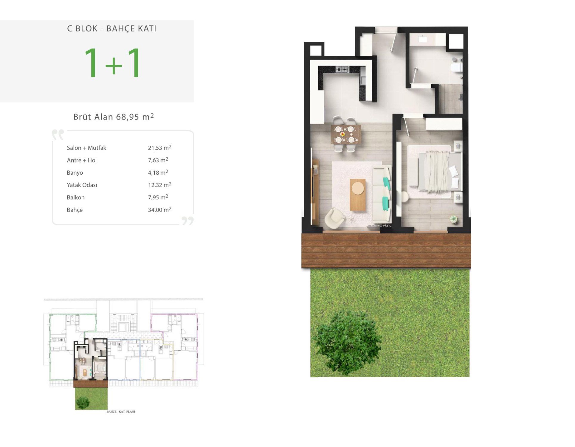 REMAX YALOVA ASUDE VADİ ÖN SIRA DA KİRALIK 1+1 BAHÇE KATI DAİRE