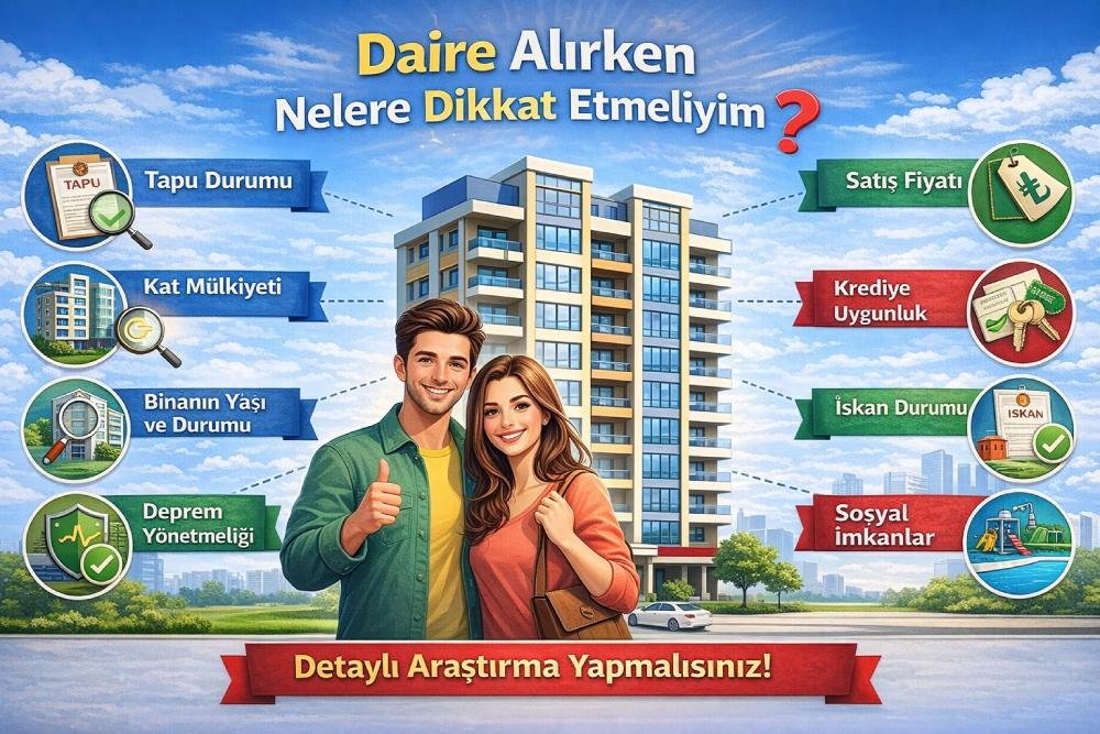 Daire alırken nelere dikkat etmeliyim?